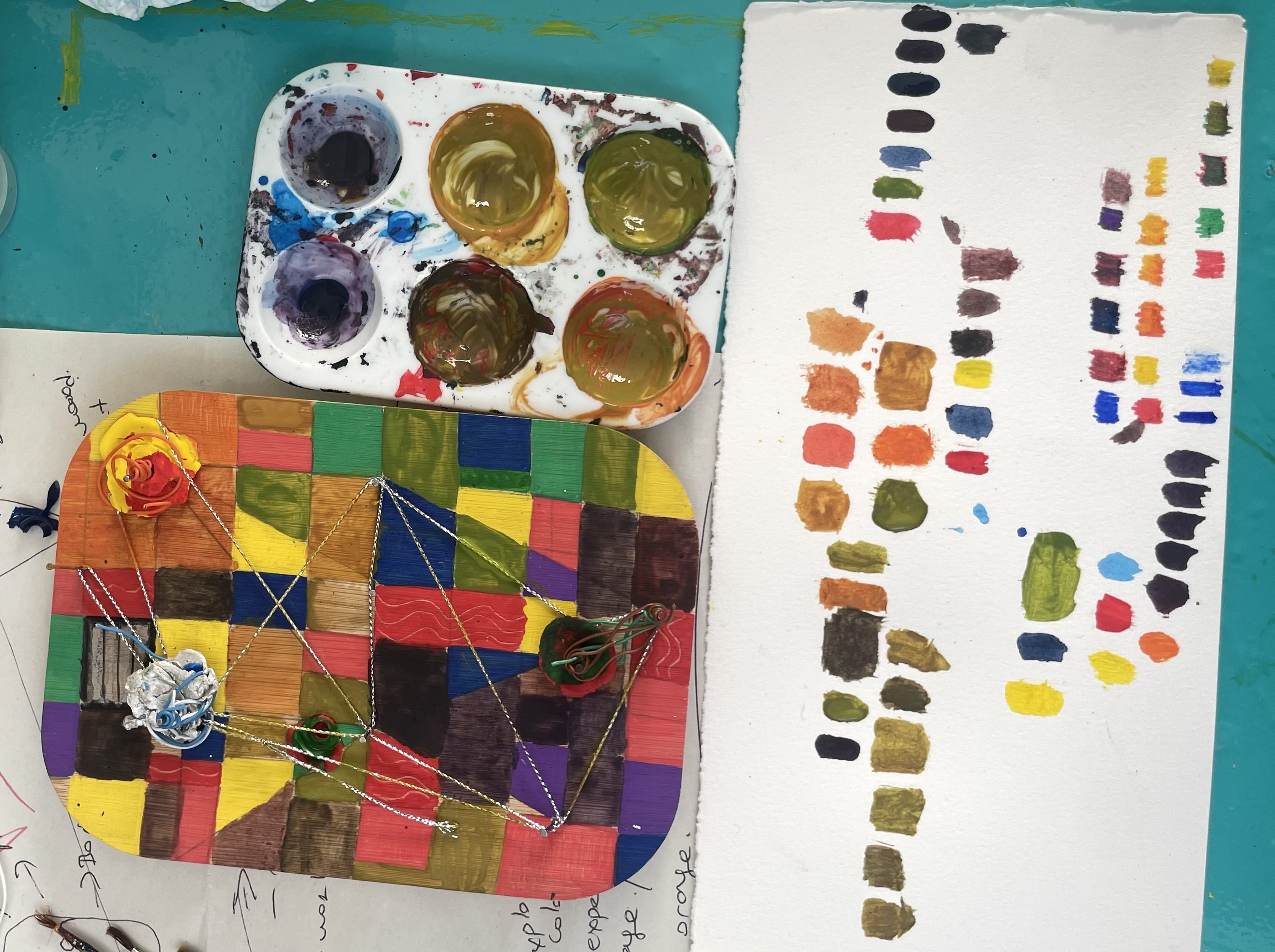 Color Chart with wire and cables